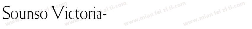 Sounso Victoria字体转换